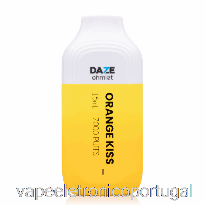Vape Eletrônico 7 Daze Ohmlet 7000 Descartável Laranja Beijo